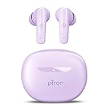 pTron Bassbuds Astra in-Ear TWS Earbuds w/Stereo Sound, 34Hrs Playtime, Stereo Calls, Custom EQ, Mobile App, BTv5.3 Headphones, Touch Control, Voice Assistant, Type C Charging & IPX4 (Lilac) Amazon Deal